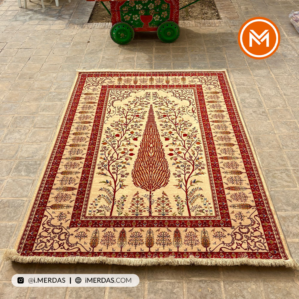 فرش گبه کد 1001 قشقایی زمینه بژ